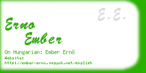 erno ember business card